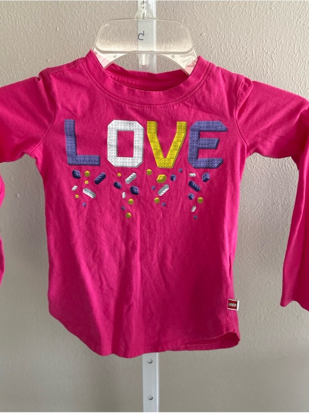 LEGO Girls' Bright Pink 'LOVE' Long Sleeve Tee Size 4T